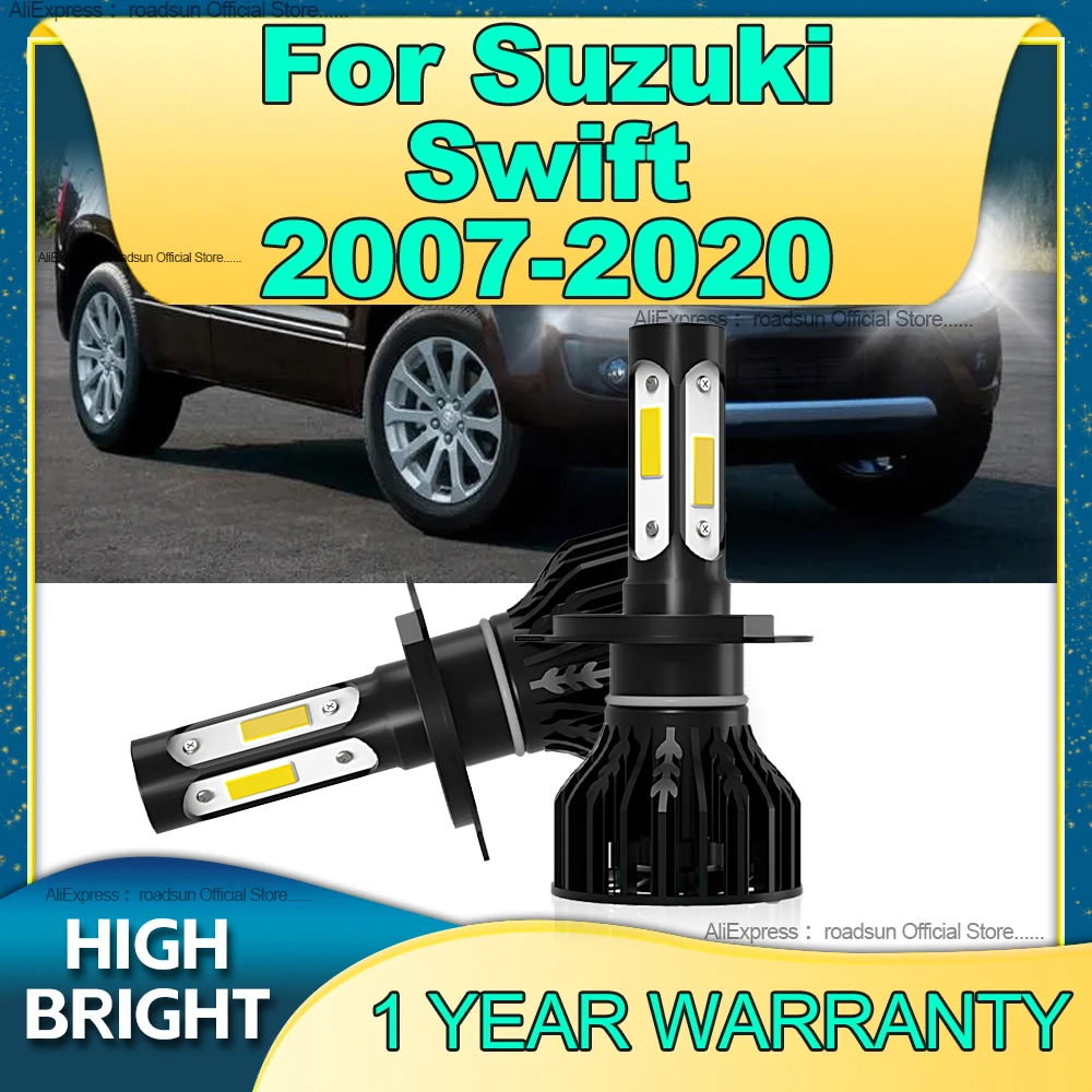 

LED Headlight 30000LM High Power Canbus H4 Bulbs 6000K Turbo Lamp For Suzuki Swift 2007 2008 2009 2010 2011 2012 2013 2014-2020