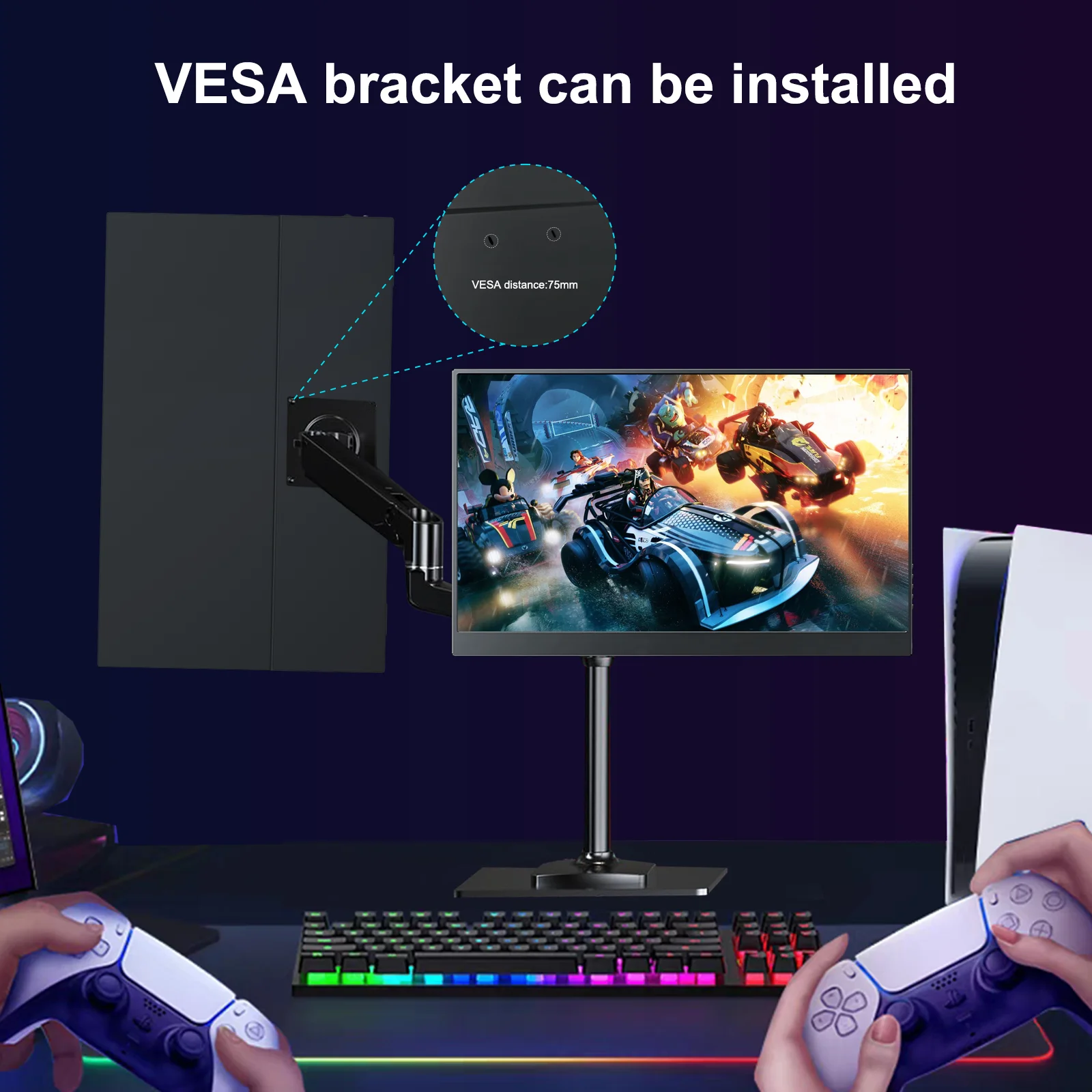 HOWENS Portable Monitor 15.6” 1080P 12Hz Gaming IPS Display for Laptop External Screen Switch Xbox PS Russia Shipping Super Sav