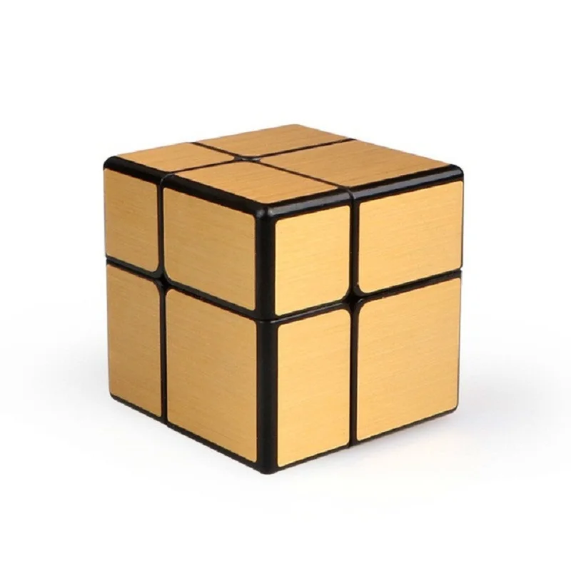 QiYi 3x3 Mirror Cube Gold Silver Brushed Magic Cube Speed Professional Puzzle Cubo Magico Toys for Children Blocks Gift Toy