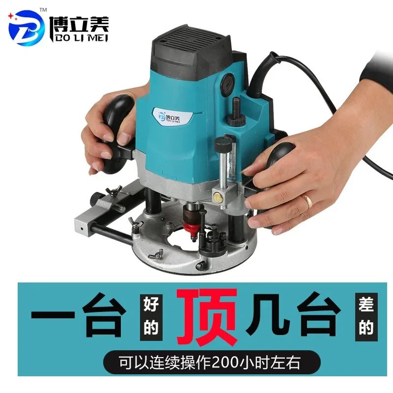 Woodworking Router Machine Large Slotting Lock Slot Milling Multifunctional Trimming