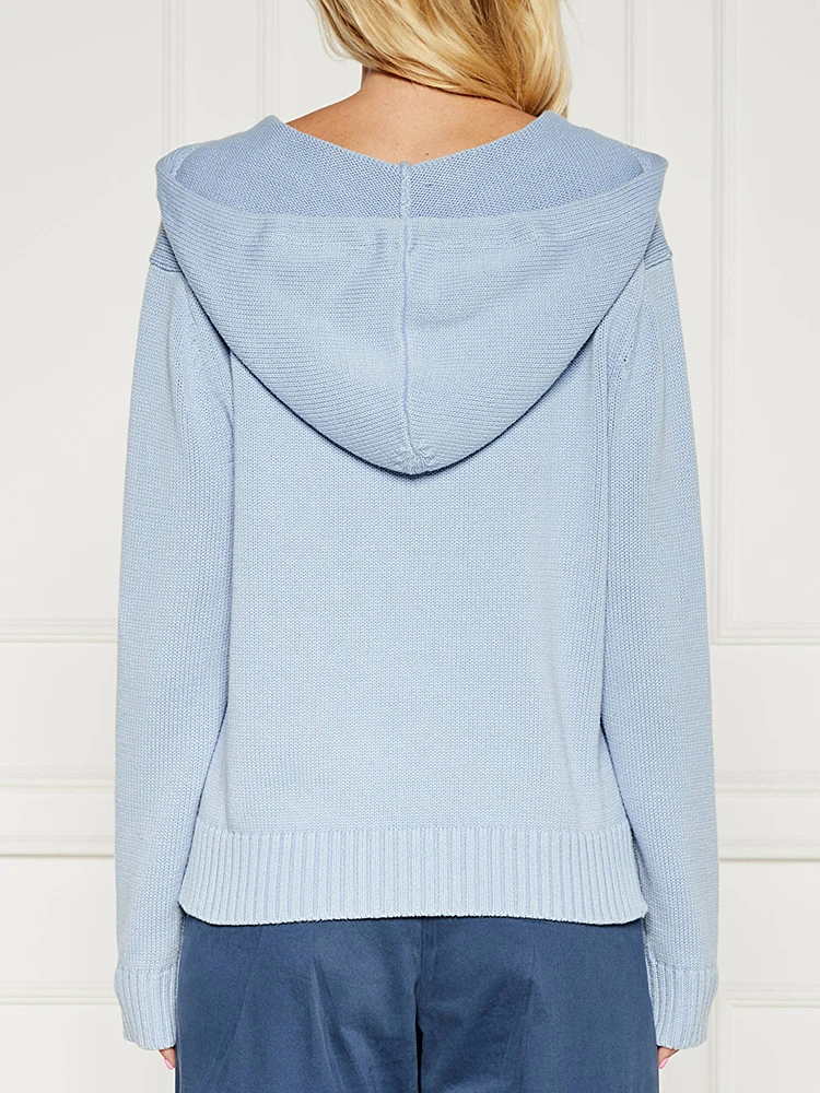 

Женская толстовка с капюшоном American Sle Bear, свободный крой, вязаный свитер, милый хлопковый длинный свек, теплый, с подогревом