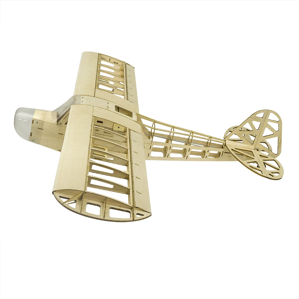 เครื่องบินจำลองไม้บัลซา DW Hobby Piper J3 Cub ขนาดปีก 1200 มม. ของเล่นประกอบเองแบบ RC รุ่น Woodiness Model Wood Plane S23