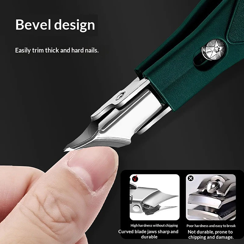 مكافحة سبلاش مسمار كليبرز الفولاذ المقاوم للصدأ نام أظافر إهاب القاطع قطري كماشة المنزلية مسمار المتقلب أدوات مانيكير