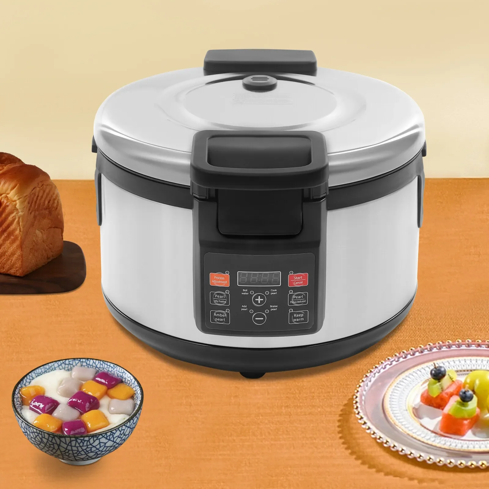 Kommerzieller Bubble Tea Cooker – Boba Pearl & Sago Dampftopf, 10 l Edelstahl