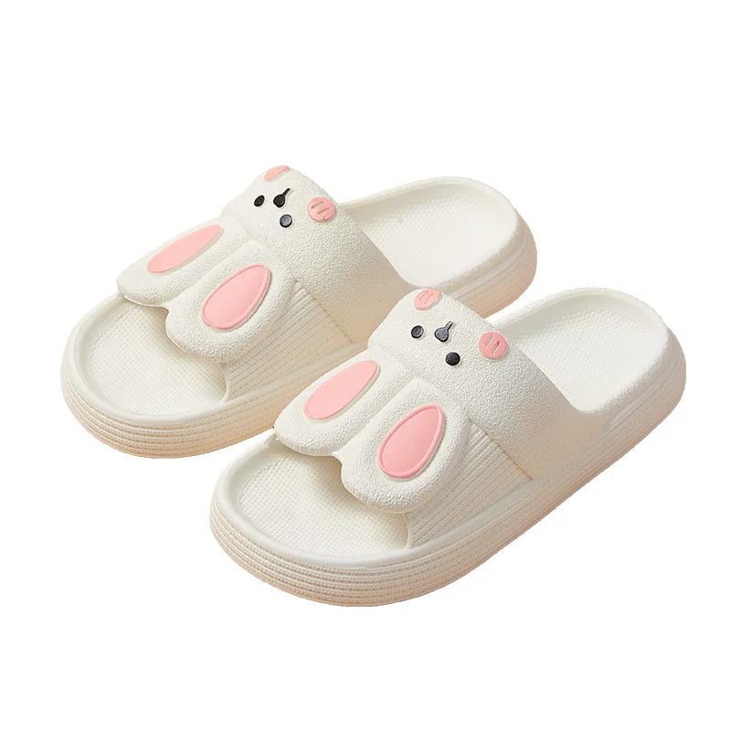 2023 New Slippers Women's Thick Soles Summer Indoor Cute Rabbit Indoor Outdoor Women Slipper Flip Flops Sandals