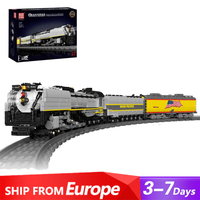 3357PCS MouldKing 12031 Union Pacific 844 Steam Locomotive Building Blocks Technical MOC Train Railway Model Brick Puzzle Toys