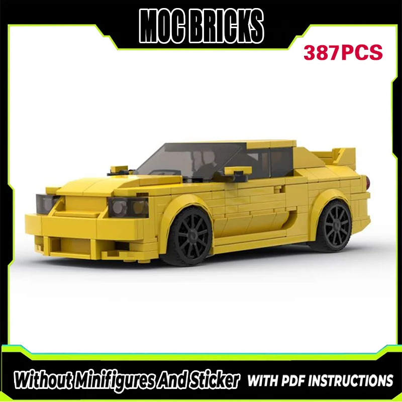

Furious Movies Speed Racing Car Model MOC Building Bricks R33 Skyline Sports Car Modular Gift Holiday Assemble Children Toy Suit