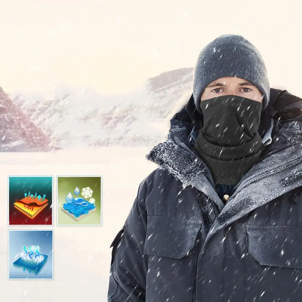 Máscara facial balaclava chapéu pescoço pesca escudo sol gaiter headwear 3 em 1 função