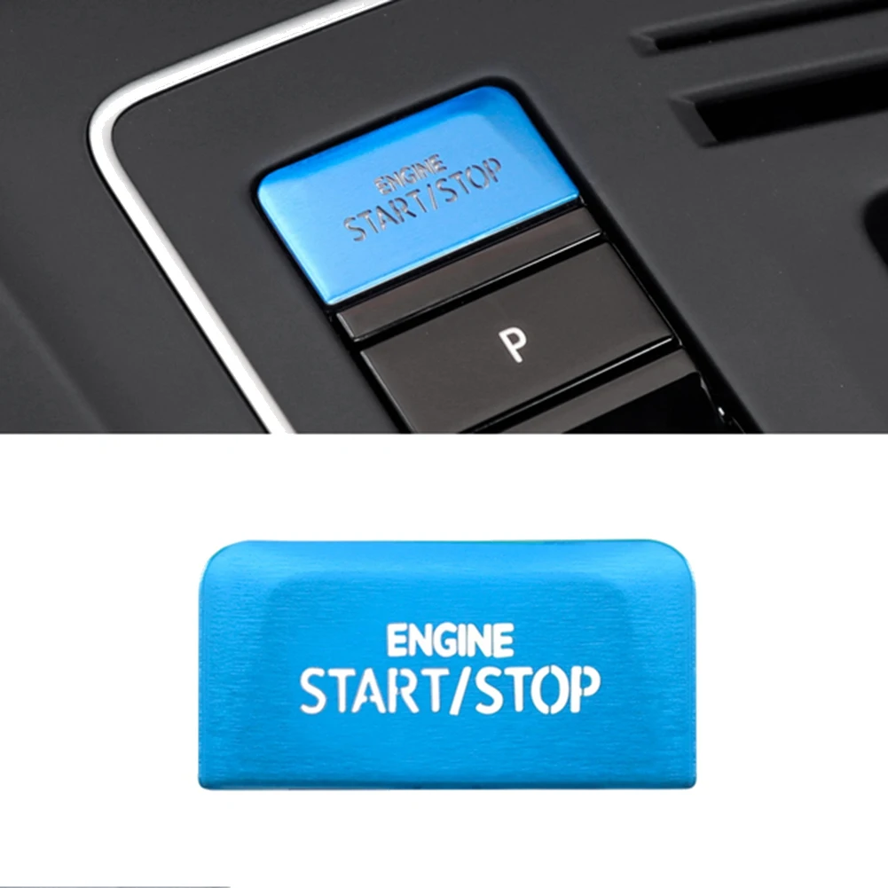 Car Engine Start Stop Button Switch Cover Trim for-Golf 8 MK8 AT Accessories 2020 2021 Blue