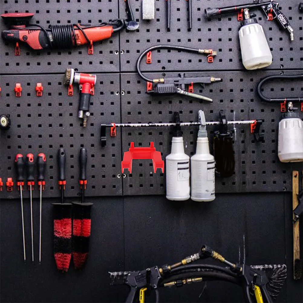 2Pcs Car Wash Tool Pegboard Hooks Plastic Heavy Duty Spray Bottle Organizer Easy Install Garage Storage System