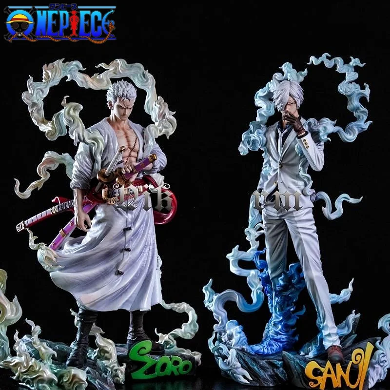 [Pre Sale] One Piece Anime Toy Nika Zoro Nika Sanji 28cm Double Headed Sculpture Gk Figure Model Ornament For Boys' Birthday Gif