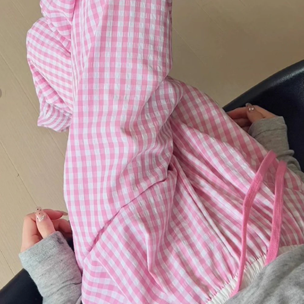 Comfortable Daily Wear Plaid Pants Perfect For Casual Outings Elastic Microelasticity Multiple Colors Available