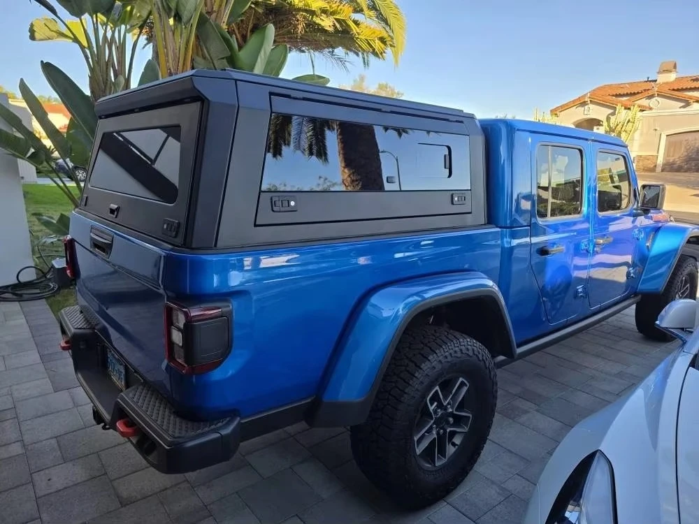 Pickup Flat Material 4x4 Slide on Camper Truck Topper Canopy for jeep Gladiator Hardtop