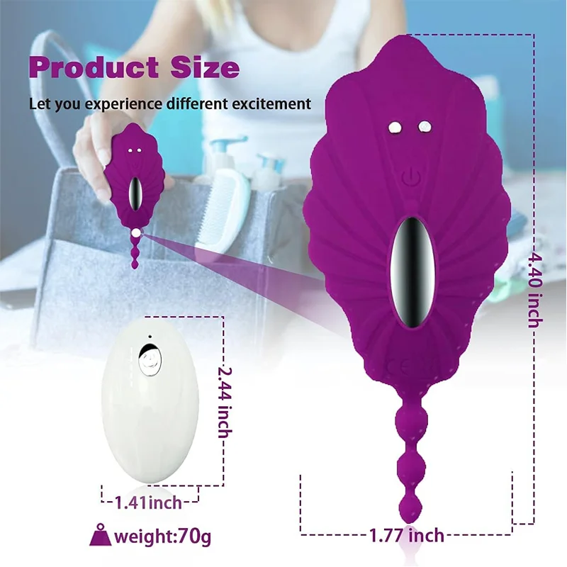 สวมใส่ผีเสื้อกางเกงไร้สายVibratorสําหรับผู้หญิงG Spot Clitoris Stimulatorรักไข่หญิงMasturbationของเล่นสําหรับผู้ใหญ่