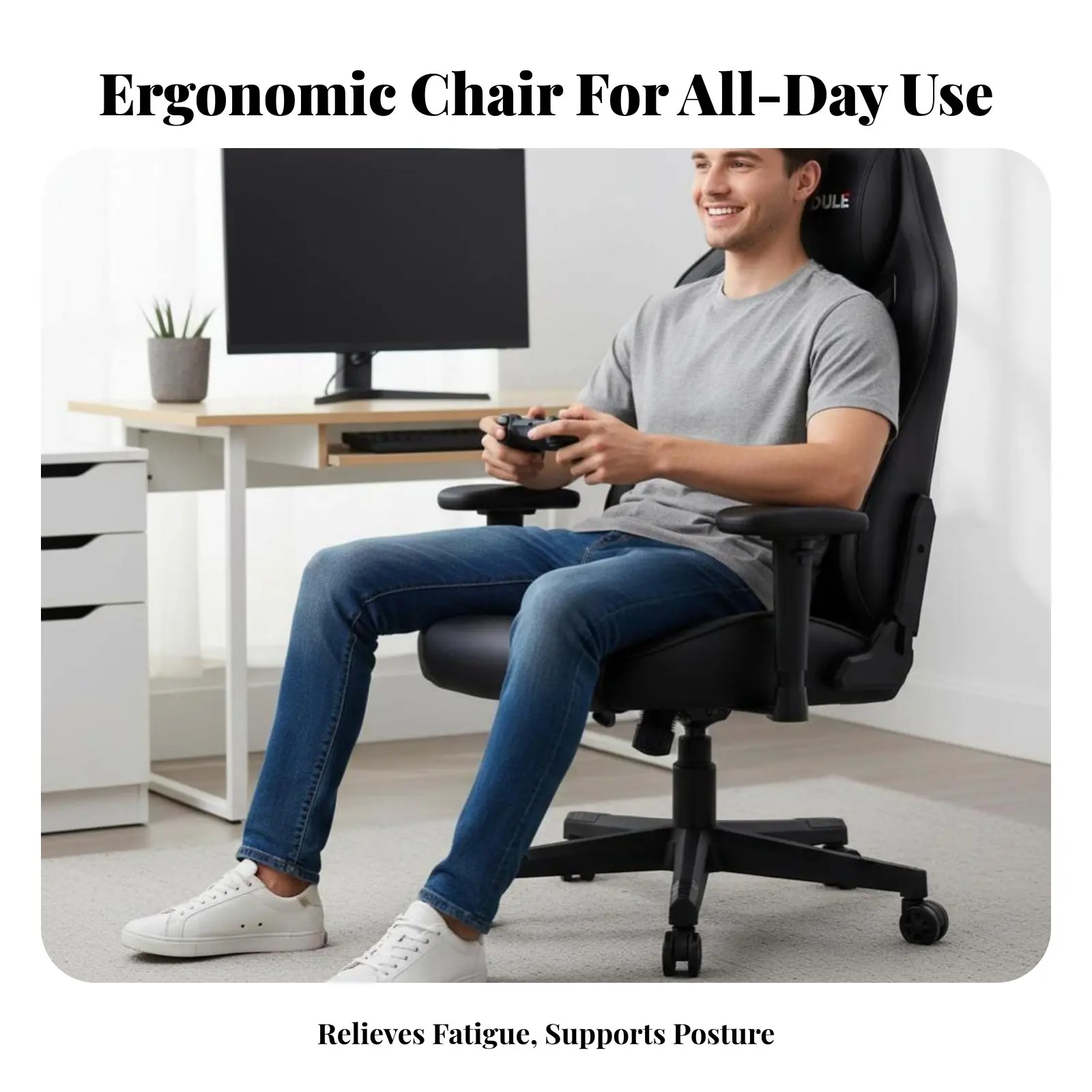 

Игровое кресло Highspine: эргономичный дизайн, компьютерное кресло с функцией откидывания и качания для геймеров, профессионалов, для спальни