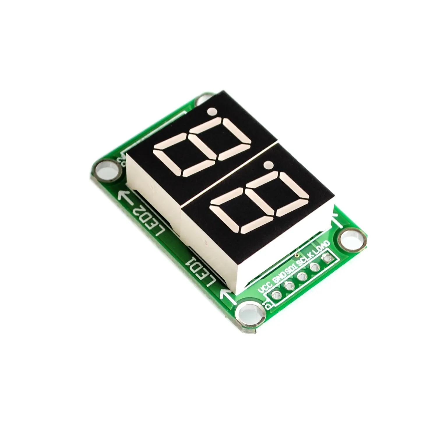 Red 74HC595 Static Driving 2 3 4 Segment Digital Display Module Seamless Can Series 0.5-inch 2-bright Red