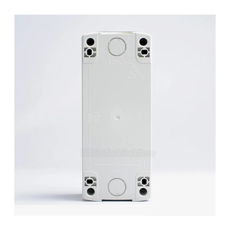 1Pcs 22mm Waterproof Button Junction Switch Control Box Splash Proof Box 1 To 6 Hole Grey