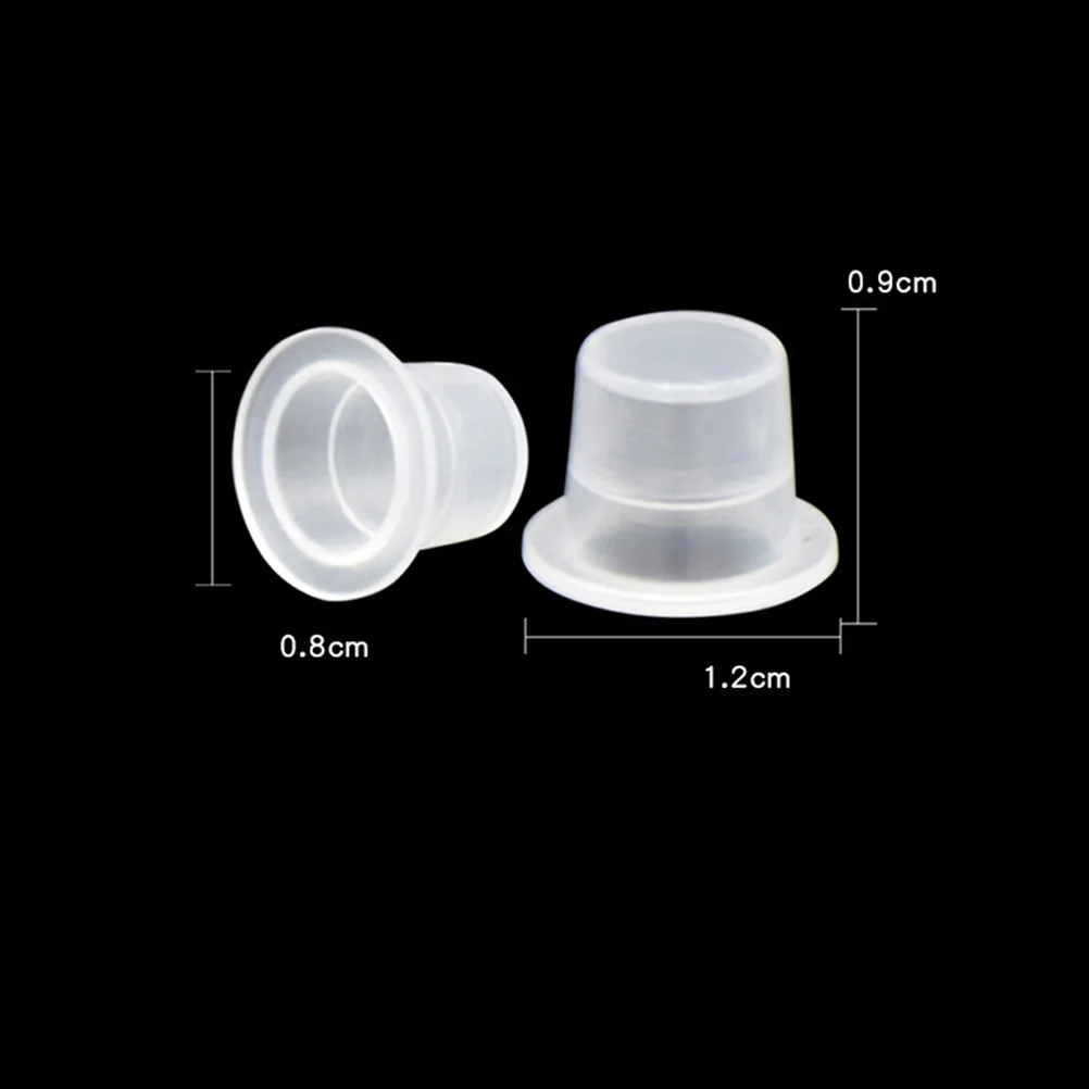 200 قطعة من أكواب الحبر الصغيرة الحجم حاويات الصباغ البلاستيكية الشفافة للفنانين لوازم أكواب الحبر