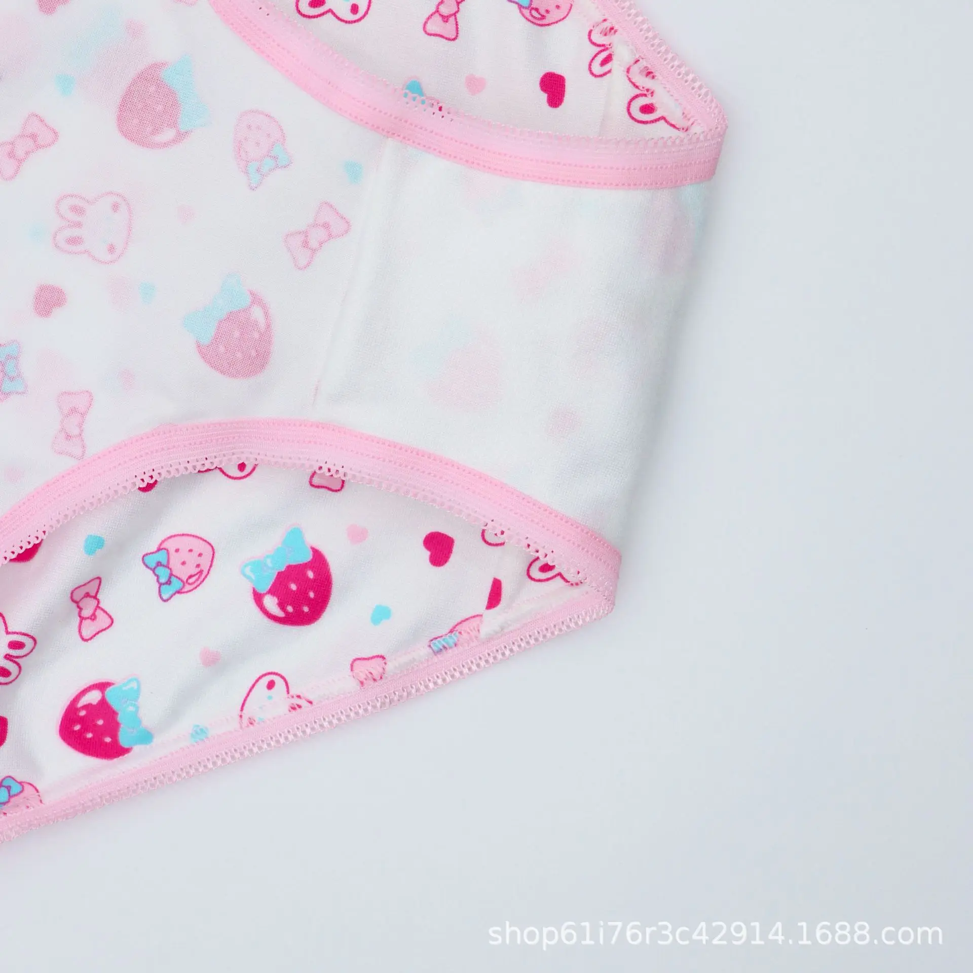 Cute lady cotton small floral underwear girl print mixed triangle girls pants small fresh