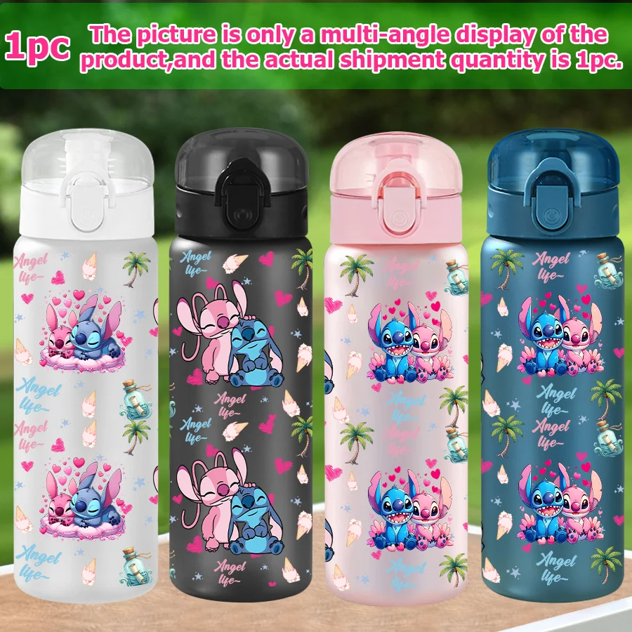 1 pezzo Disney Stitch Angel stampato 23-32 once bottiglia d'acqua multi-plastica tazza d'acqua sportiva portatile regalo di compleanno