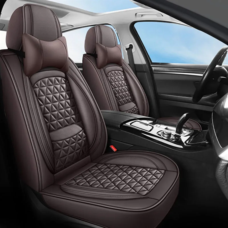 PU Leather 5 Seat Car Seat Cover for TOYOTA RAV4 Auris Avensis Crown 4Runner Harrier FJ Cruiser Mark X Premio CAR Accessorie