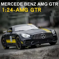 1:24 Benz GTR AMG-GTR Sport Alloy Car Diecasts & Toy Vehicles Toy Car Metal Collection Model Car Model High Simulation Kids Gift