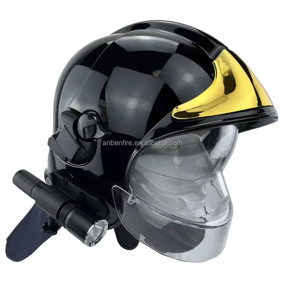 

Factory Price Rescue Fire Fighting Protective Flame Retardant Safety Fireman Helmet With Visor