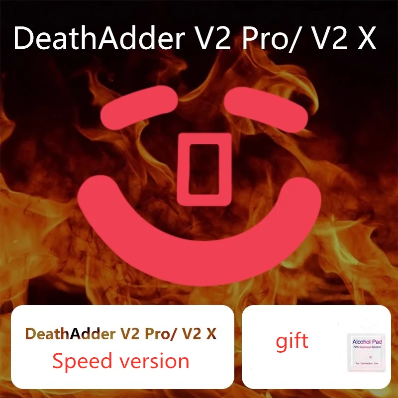 1 Set Ultraglide Mouse Skates For Razer Deathadder V2 PRO / V2X Brake Control Speed Mouse Feet ICE Version Mice Glides PTFE Feet