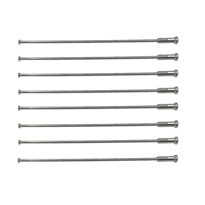 Material 304 Stainless Steel Round Body Straight Pull Motorcycle Spokes Diameter 3.5mm Straight Head Motocross Wheel Spokes