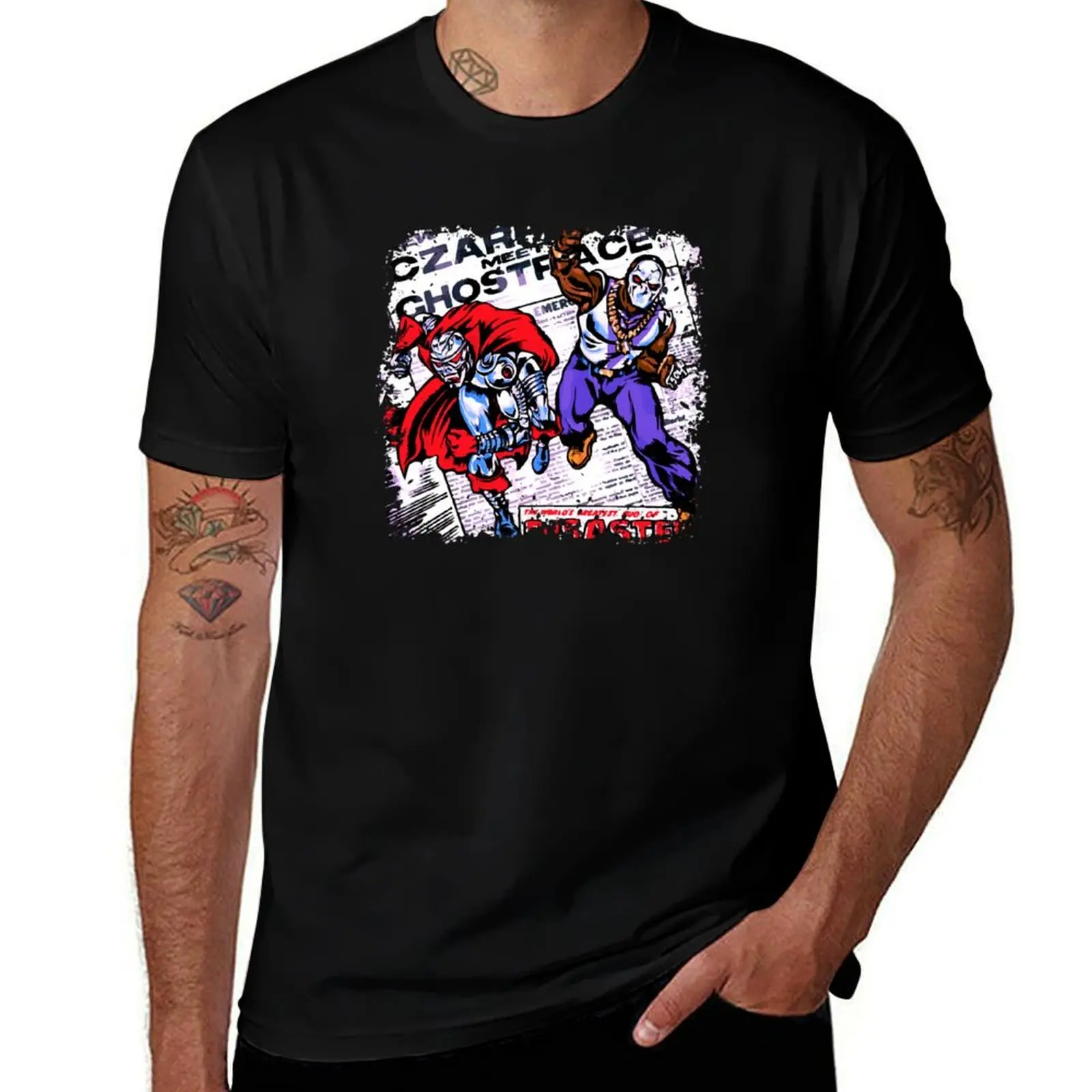 Czárfácé Mééts Ghóstfácé Killáh T-Shirt Big and Tall Basic Tee Shirt T-Shirt