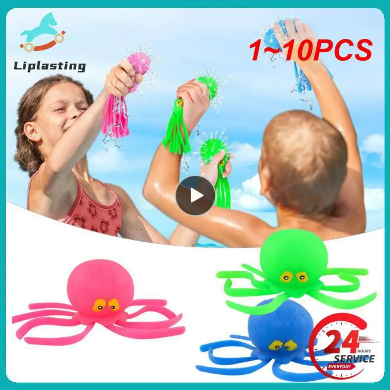 

1~10PCS Children's Bath Toy Durable Interactive Colorful Fun Stress Relief Inflatable Water Toy For Kids