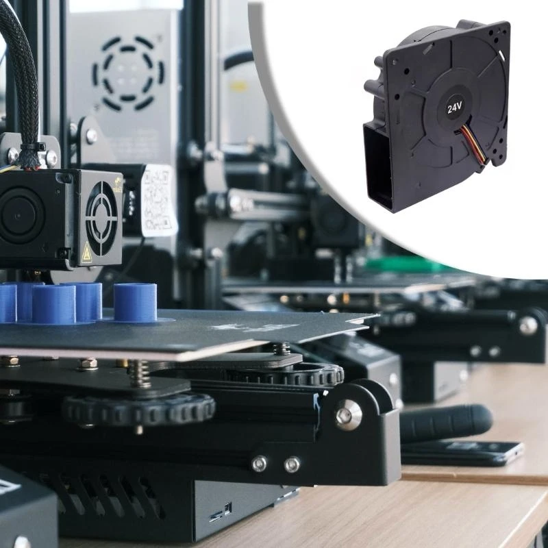 F3KE DC24 Охлаждающий вентилятор 12x12x3 мм, вентилятор с двумя шарикоподшипниками, 24 В, 4 контакта, надежный и тихий