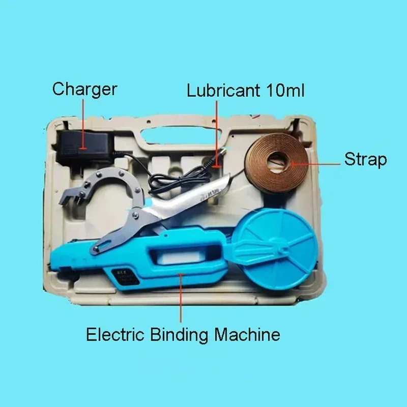 Electric Binding Machine Plant Tying Tool Vegetable Stem Strapping Branch Tapener Machine Electric Grapevine Tying Garden Tools