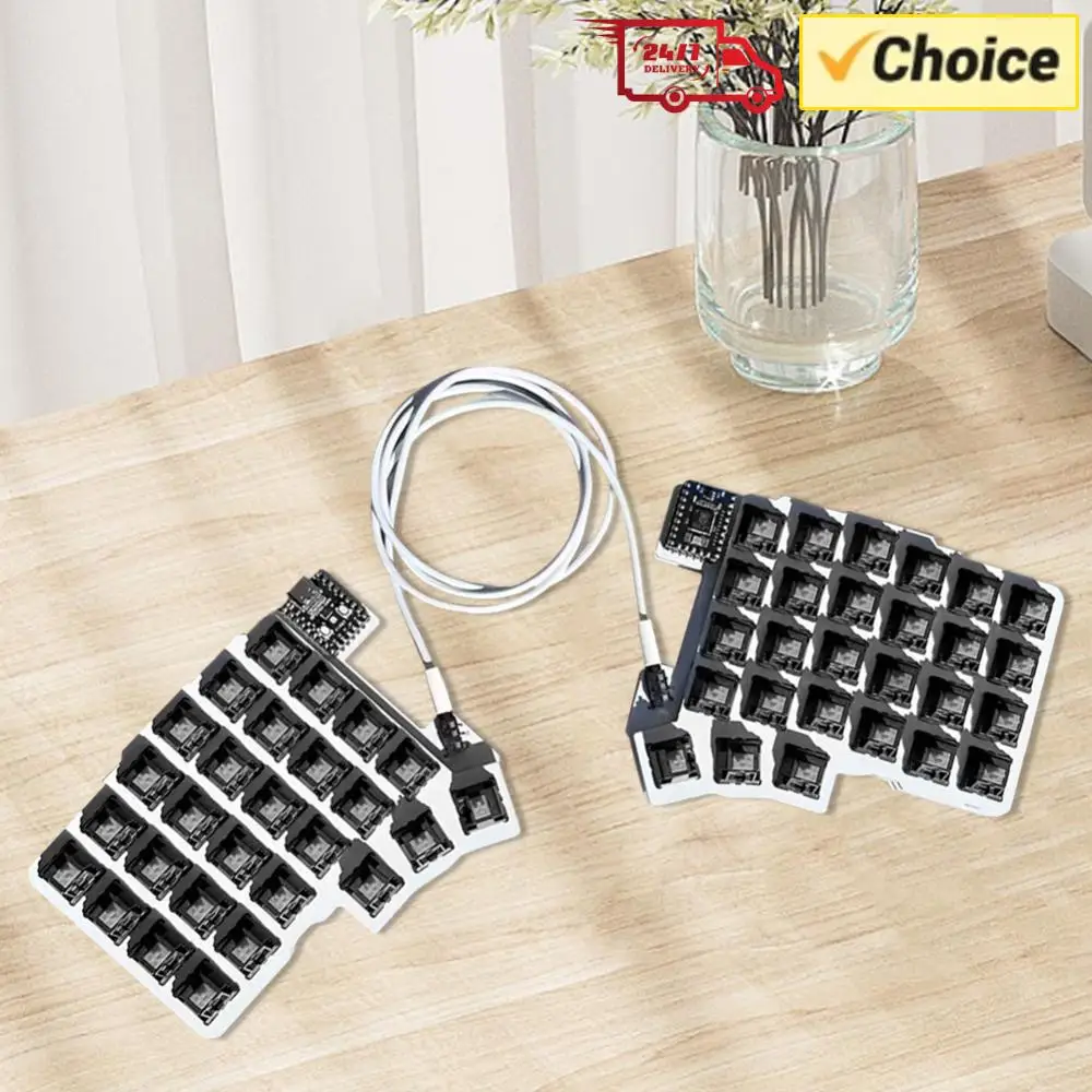 Split Keyboard Wired Gaming Keyboard Hot Swap Programmable Keyboard Split-layout Keyboard Customized PC Gamer Accessories