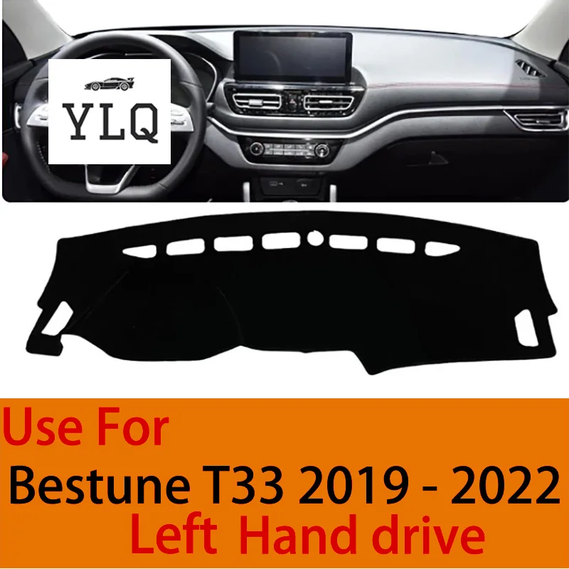 Для Bestune T33 2019-2022 LHD минималистичный полиэстеровый коврик для приборной панели автомобиля, солнцезащитный козырек, чехол для инструмента, аксессуары для стола