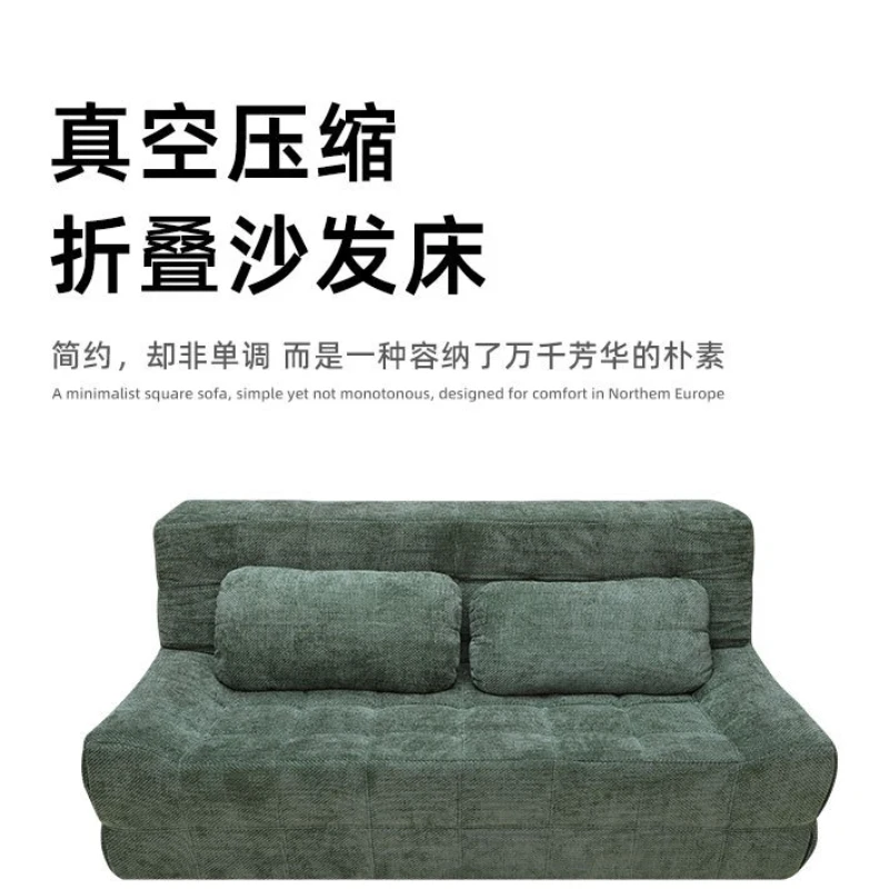 Vakuum-Kompressionssofa, Schlafsofa für Wohnzimmer und Schlafzimmer, bequemes Stoffsofa für drei
