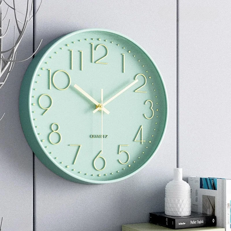 Luxury Minimalism Wall Clock Living Room Study Home Decor Silence Fashion Wall Clock Modern Roundness Reloj De Pared Sala