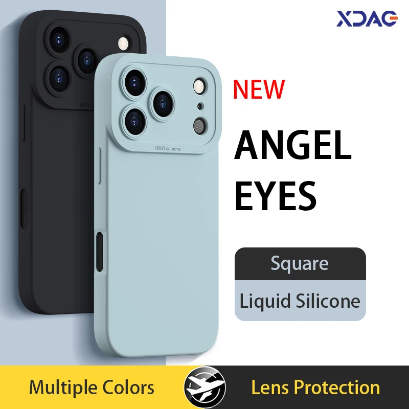 

Задняя крышка Angel Eyes для iPhone 17 Pro Max Air 17Pro 17Air 5G, высококачественный жидкий силиконовый мягкий защитный чехол из ТПУ в форме конфет