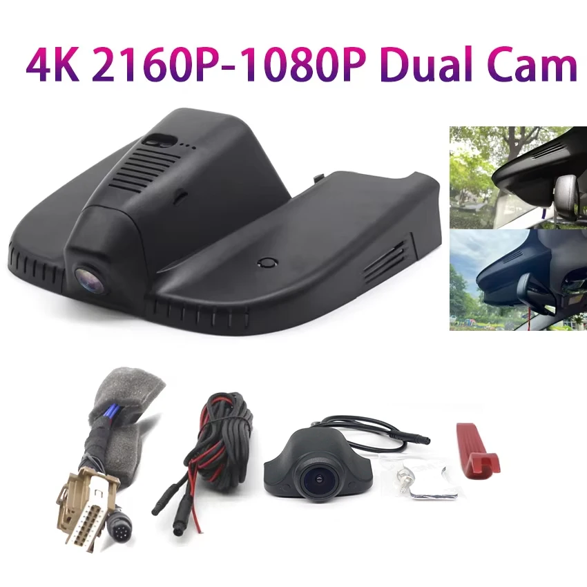 Auto DVR voor Alfa Romeo Giulia/Stelvio Quadrifoglio QV Veloce Sprint, 4K Dash Cam Auto Camera Dashcam