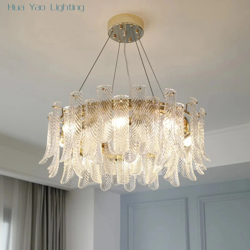 LED Simple Modern Living Room Crystal Lamp French Cream Wind Warm Eye Protection Bedroom Room Suction Ceiling China Dining Room