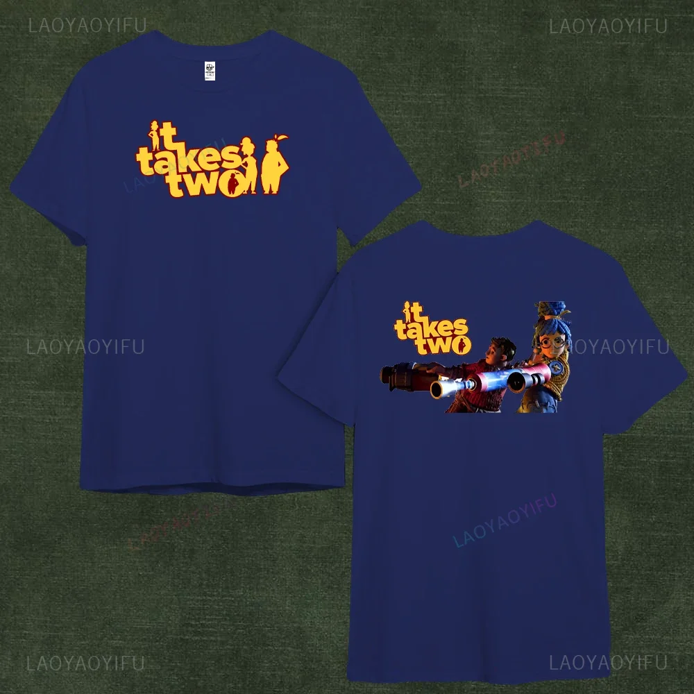 Gift for Couple Collaboration Cody May Graphic TShirt It Takes Two Player Cooperative Game Creative T Shirt Women Cotton Tops