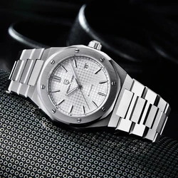 2024 PAGANI DESIGN PD1673 Men's Mechanical Watches Stainless Steel Case 100M Waterproof Chronograph Leather Strap Watch for Men