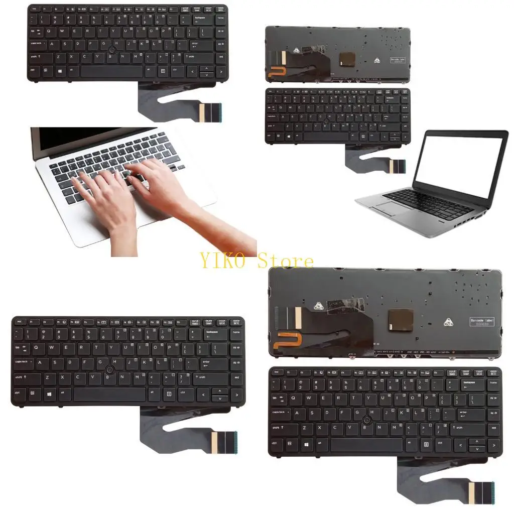 

K32C Клавиатура для ноутбука США с рамкой и подсветкой для ноутбука EliteBook 840 G1 850 G1