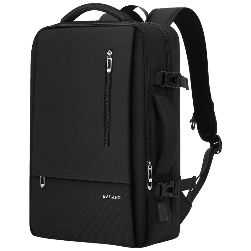 

17 Inch Laptop Backpack Raincoat Male Bag USB Recharging Multi-layer Space Business Travel Male Bag Expandable Men's Mochila