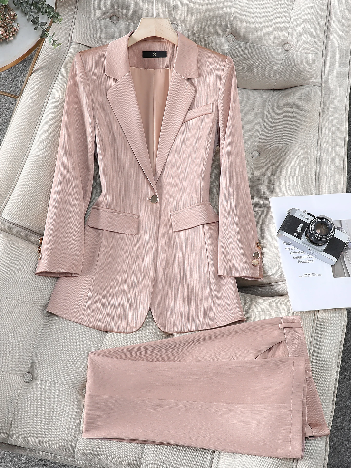 

Ele Profional Women's Suit Jaet 2025 New Sle Spring Autumn Korean Version Formal Workwear Casual Slim Fit