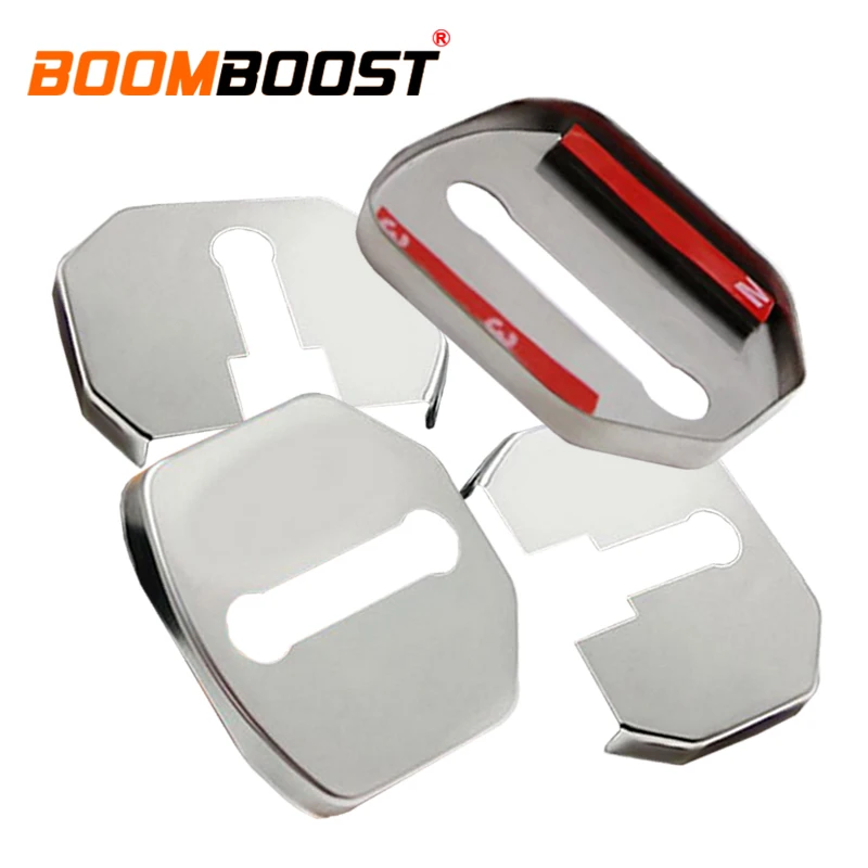 4 Pcs Stainless Steel Accessories for Vehicles Door Lock Protection Cover for Land Rover Freelander 2 Range Rover Aurora  Evoque