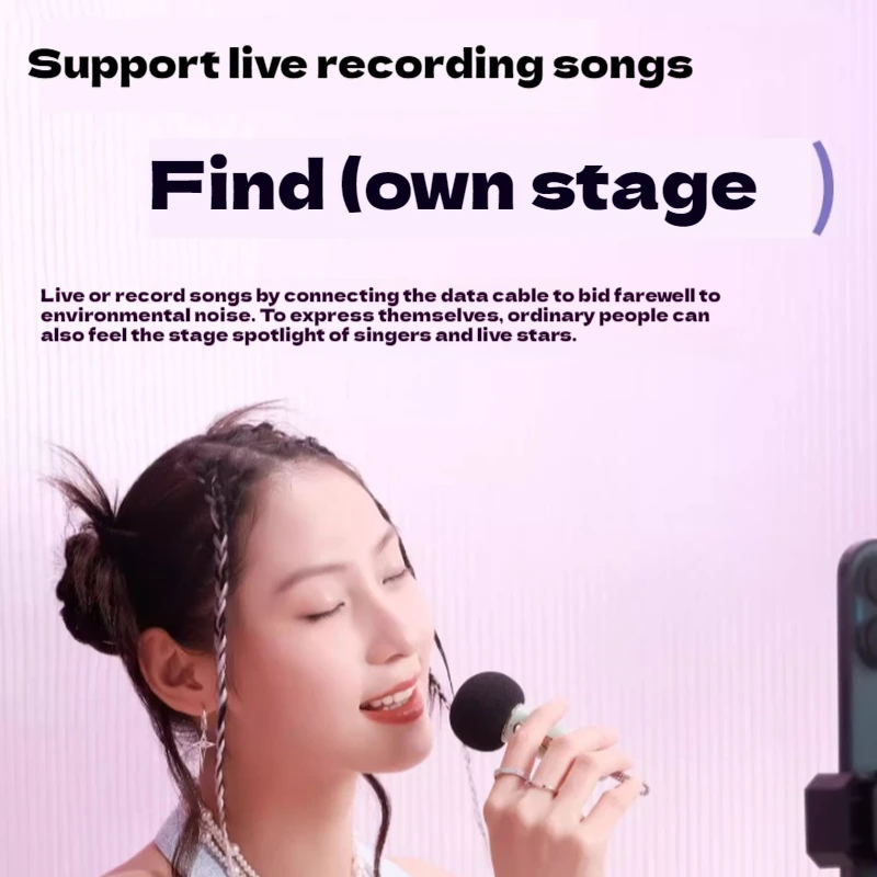 Divoom Fairy-2 Customized Bluetooth Speaker Microphone K Song Sound All-In-One Microphone Girls Gift 509 Lightweight  Laptop PC