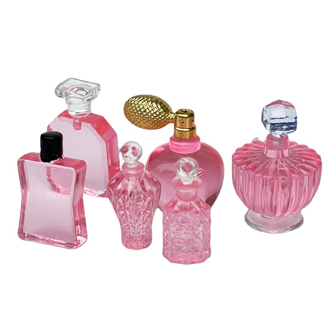 1:12 6Pcs/Set Perfume Bottle Accessories Miniature Mini Toys Furniture for Baby Girl