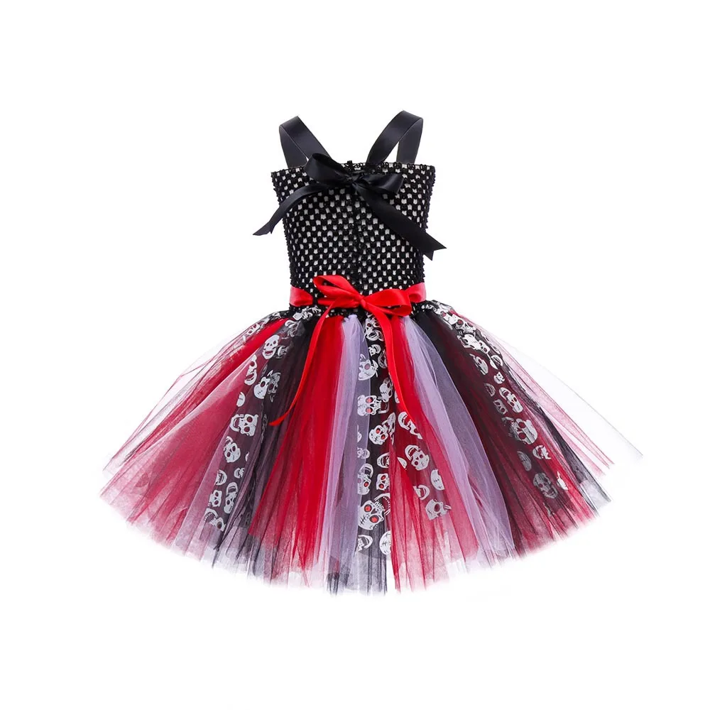 2026 Halloween Cosplay Vestidos Party Carnival Girl Pirate Costume Witch Kids Disguise Tutu Dress 2-12 Years view 4