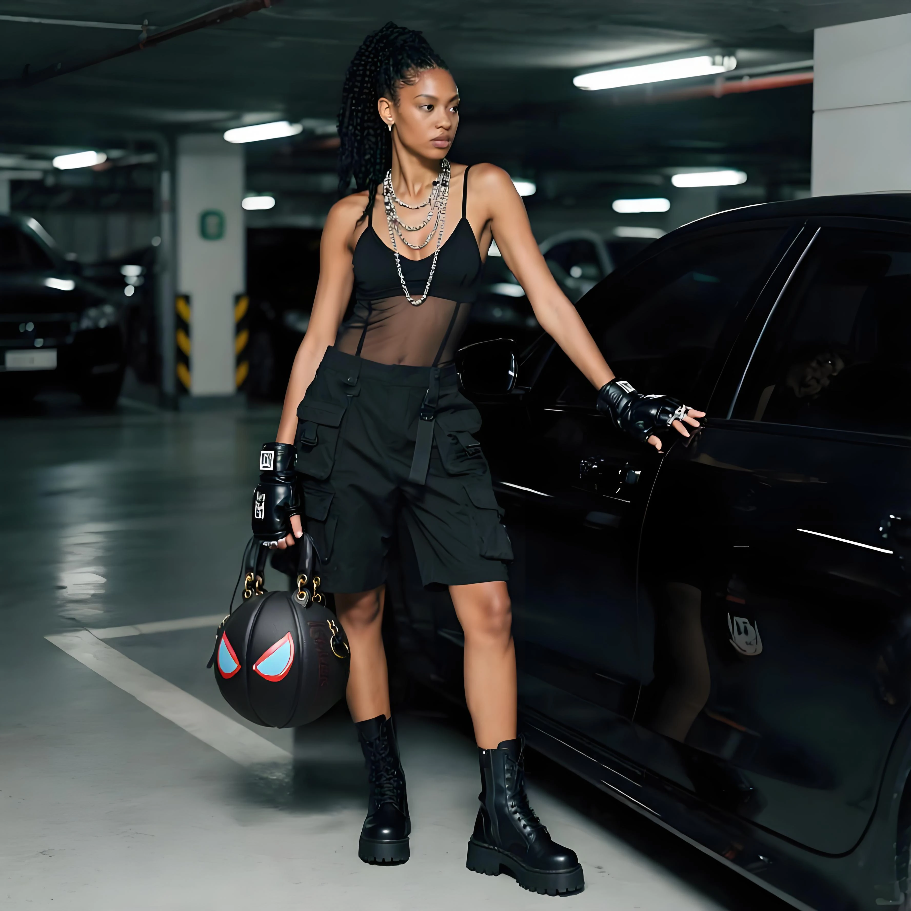 Fotografia 7: Bolsa inspirada em basquete Kuangmi Trendy Street-Style Fashion Essential